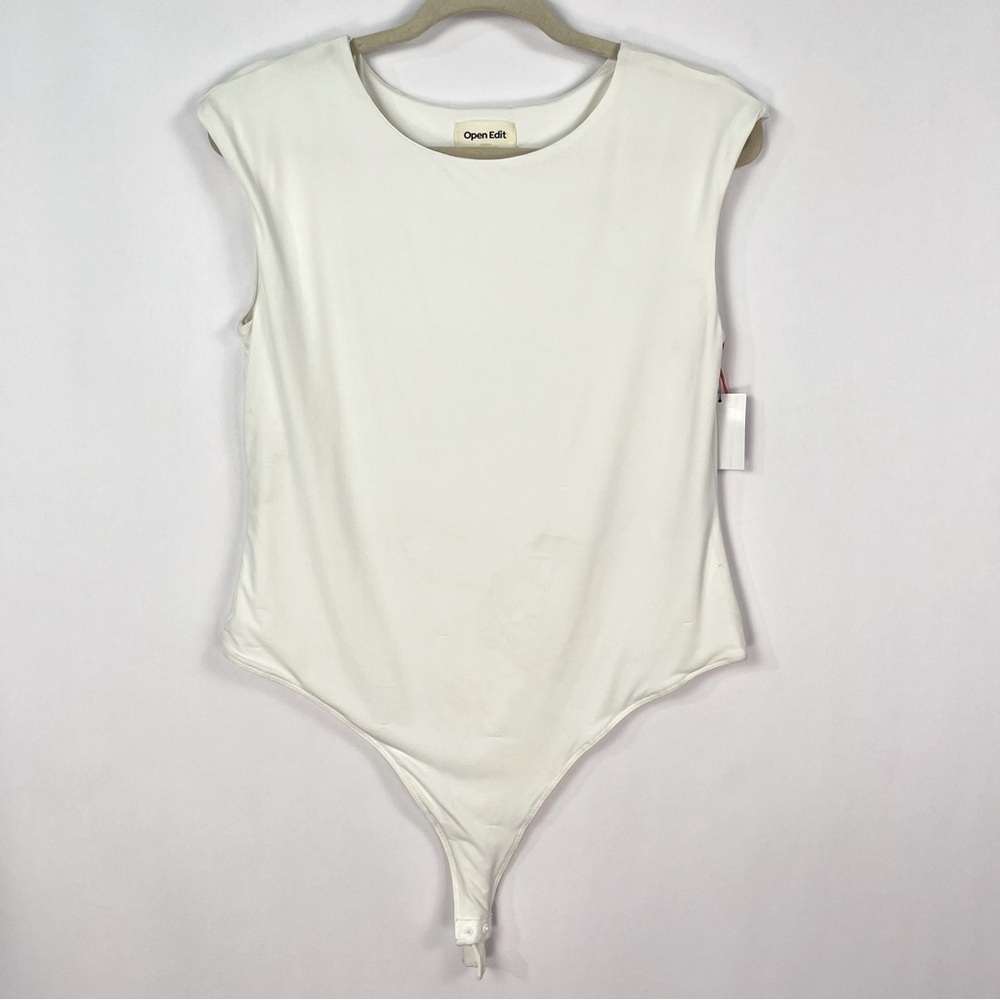 2/$30 Nordstrom Open Edit Bodysuit Tank Top Thong sz Large